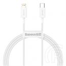 Baseus Superior USB Type-C – Lightning adatkábel (20 W, PD 2.0, 480 Mbps, 1 m, fehér)