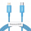 Baseus Superior gyorstöltő adatkábel (USB Type-C – Lightning, 1 m, 20 W, PD 2.0, 480 Mbps, kék)
