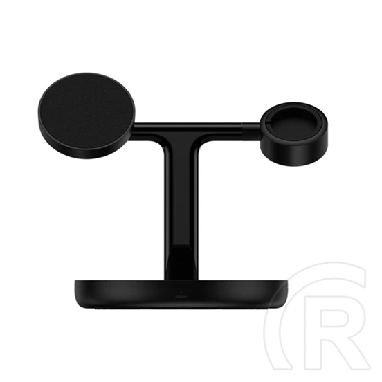 Baseus Swan vezeték nélküli töltő állvány 3in1 (20w, wireless, MagSafe kompatibilis, Apple watch töltő, airpods töltő, U