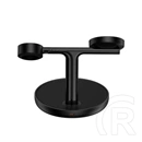 Baseus Swan vezeték nélküli töltő állvány 3in1 (20w, wireless, MagSafe kompatibilis, Apple watch töltő, airpods töltő, U