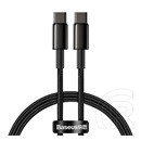 Baseus Tungsten Gold USB adat- és töltőkábel (C dugó / C dugó, 100W, 2 m, fekete)