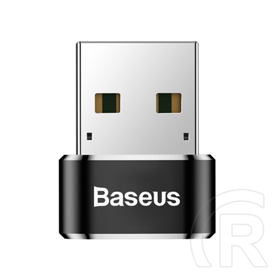 Baseus USB-A (M) > USB-C (F) adapter (3 A, fekete)