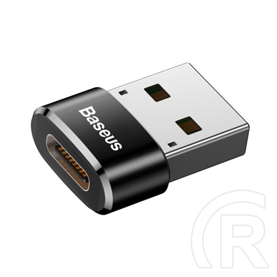 Baseus USB-A (M) > USB-C (F) adapter (3 A, fekete)