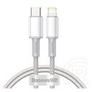 Baseus USB Type C - Lightning kábel 2 m (20W, fehér)