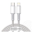 Baseus USB Type C - Lightning kábel 2 m (fehér)