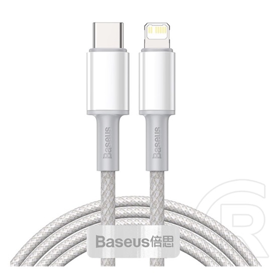 Baseus USB Type C - Lightning kábel 2 m (fehér)