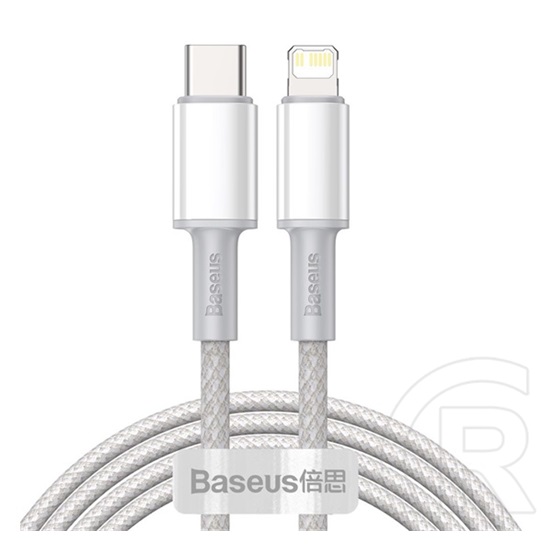 Baseus Superior adat- és töltőkábel (USB-C dugó / Lightning dugó, 2 m, fehér)