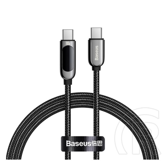 Baseus USB kábel (C dugó / C dugó, 1 m, fekete)