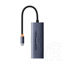 Baseus UltraJoy Type-C hub 5in1 (HDMI 4K@30Hz, 3xUSB-A 5 Gbps, USB-C PD 100W, kábel 22 cm, szürke)