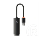 Baseus adapter kábel (ethernet aljzat - usb, rj45, 100mb/s, lan) fekete