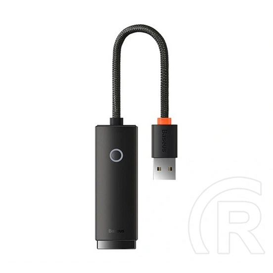 Baseus adapter kábel (ethernet aljzat - usb, rj45, 100mb/s, lan) fekete