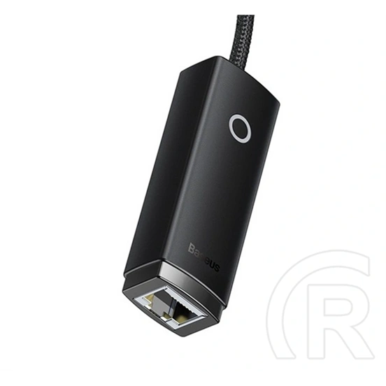 Baseus adapter kábel (ethernet aljzat - usb, rj45, 100mb/s, lan) fekete