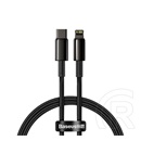 Baseus Tungsten Gold adat- és töltőkábel (USB-C dugó / Lightning 8 pin dugó, 20W, 1 m, fekete)