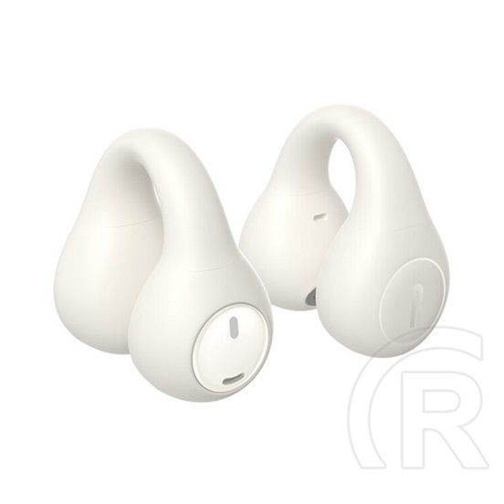 Baseus airgo 1 as01 bluetooth fülhallgató sztereo (v5.3, tws, fülre akasztható, zajszűrő, mikrofon + töltőtok) fehér