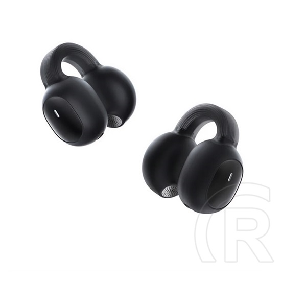 Baseus airgo 1 ring bluetooth fülhallgató sztereo (v5.3, tws, fülre akasztható, mikrofon + töltőtok) fekete