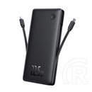 Baseus airpow air lite vésztöltő usb+type-c aljzat (10000mah, 22.5w, pd gyorstöltő, led jelzés) fekete