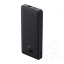 Baseus airpow lite vésztöltő usb+type-c aljzat (10000mah, 15w, pd gyorstöltő, led jelzés) fekete