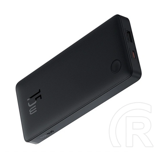 Baseus airpow lite vésztöltő usb+type-c aljzat (10000mah, 15w, pd gyorstöltő, led jelzés) fekete
