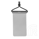 Baseus aquaglide vízhatlan/vízálló tok, aqua (univerzális, ipx8, nyakba akasztható, csúszózár, 7.2" méret) fekete
