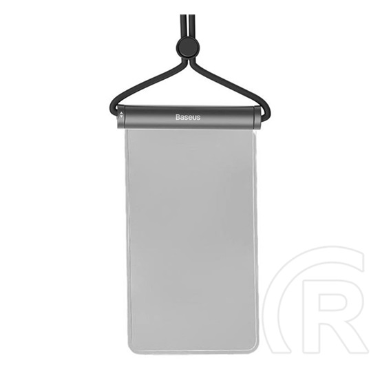 Baseus aquaglide vízhatlan/vízálló tok, aqua (univerzális, ipx8, nyakba akasztható, csúszózár, 7.2" méret) fekete