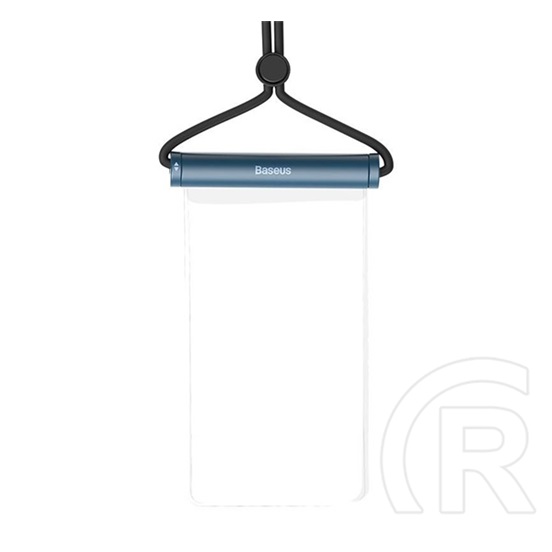 Baseus aquaglide vízhatlan/vízálló tok, aqua (univerzális, ipx8, nyakba akasztható, csúszózár, 7.2" méret) sötétkék