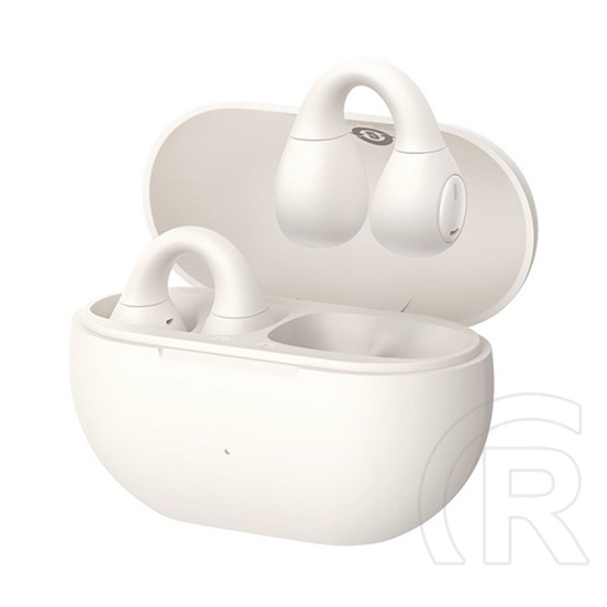 Baseus bass 15 clip ows bluetooth fülhallgató sztereo (v5.4, tws, zajszűrő, fülre akasztható + töltőtok) fehér