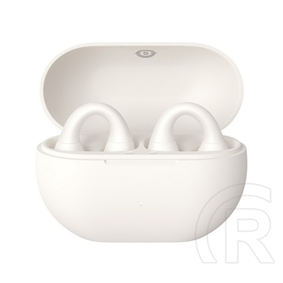 Baseus bass 15 clip ows bluetooth fülhallgató sztereo (v5.4, tws, zajszűrő, fülre akasztható + töltőtok) fehér