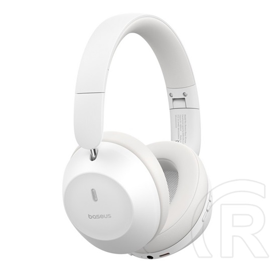 Baseus bass 30 max bluetooth fejhallgató sztereo (v5.3, mikrofon, zajszűrő + type-c tápkábel) fehér
