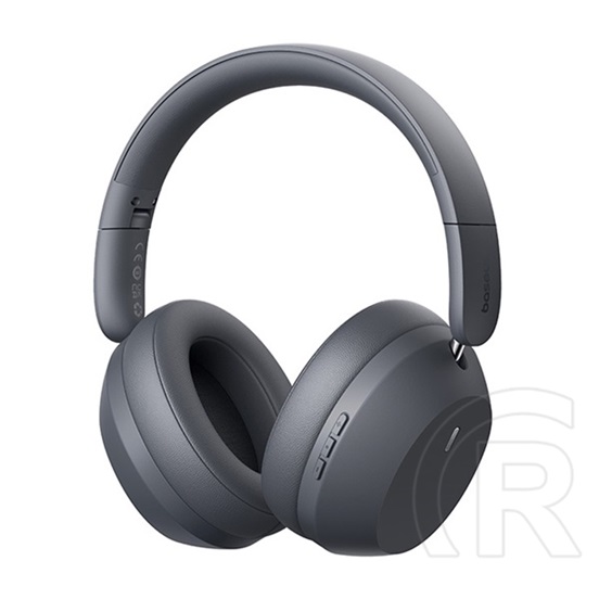 Baseus bass 35 max bluetooth fejhallgató sztereo (v5.3, mikrofon, zajszűrő + type-c tápkábel) sötétszürke
