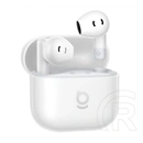 Baseus bass bs2 lite bluetooth fülhallgató sztereo (v6.0, tws, mikrofon, aktív zajszűrő + töltőtok) fehér