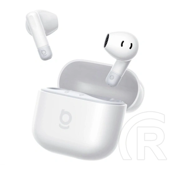 Baseus bass bs2 lite bluetooth fülhallgató sztereo (v6.0, tws, mikrofon, aktív zajszűrő + töltőtok) fehér