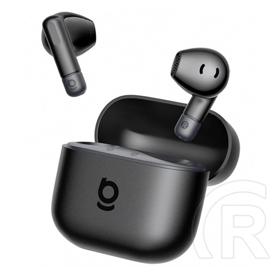 Baseus bass bs2 lite bluetooth fülhallgató sztereo (v6.0, tws, mikrofon, aktív zajszűrő + töltőtok) fekete