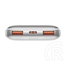 Baseus Bipow Pro vésztöltő (2xUSB-A + USB-C aljzat, 10000mAh, 5V/3A, 22,5W, fehér)