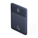 Baseus blade2 vésztöltő 2 type-c aljzat (12000mah, 65w, pd gyorstöltő, led kijelző + type-c kábel) sötétkék