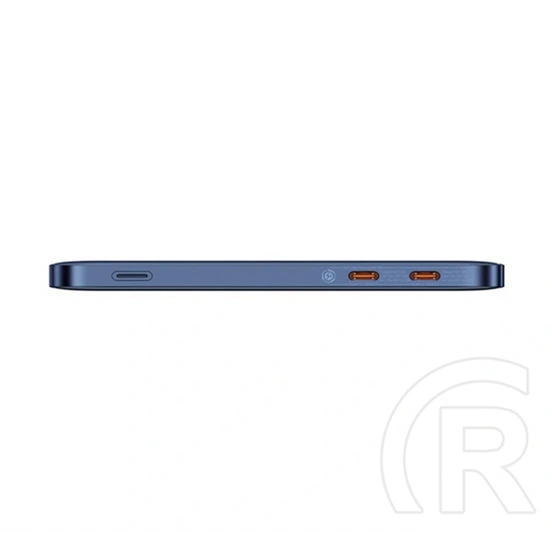 Baseus blade2 vésztöltő 2 type-c aljzat (12000mah, 65w, pd gyorstöltő, led kijelző + type-c kábel) sötétkék