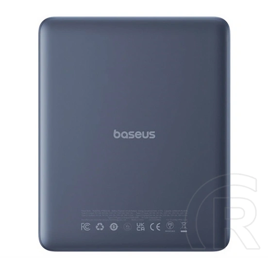 Baseus blade2 vésztöltő 2 type-c aljzat (12000mah, 65w, pd gyorstöltő, led kijelző + type-c kábel) sötétkék