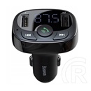 Baseus bluetooth fm transmitter autós töltő 2 usb aljzat / microsd aljzat (5v / 3.4a, gyorstöltés támogatás) fekete