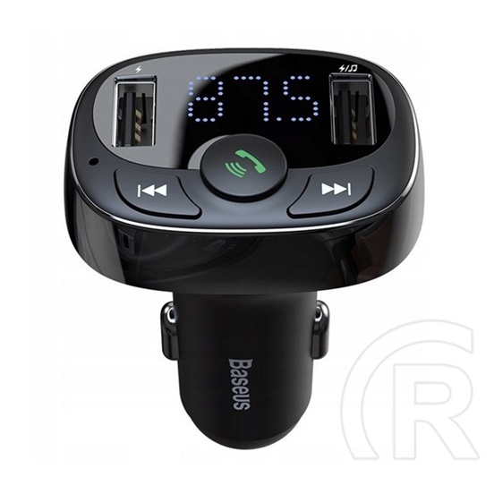 Baseus bluetooth fm transmitter autós töltő 2 usb aljzat / microsd aljzat (5v / 3.4a, gyorstöltés támogatás) fekete