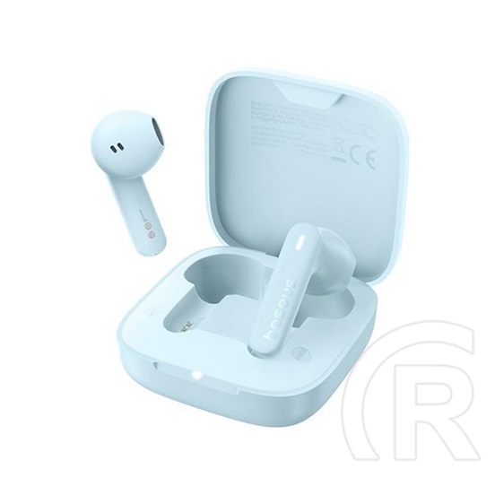 Baseus bowie e16 bluetooth fülhallgató sztereo (v5.3, tws, mikrofon, zajszűrő, ipx4 + töltőtok) világoskék