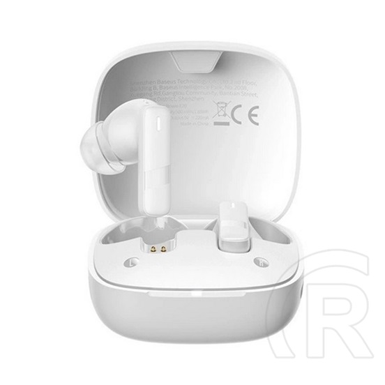 Baseus bowie e20 bluetooth fülhallgató sztereo (v5.3, tws, mikrofon, zajszűrő, ipx5 + töltőtok) fehér