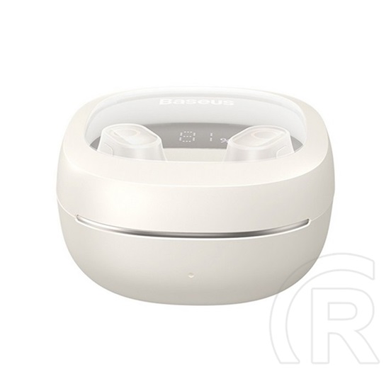 Baseus bowie wm02+ bluetooth fülhallgató sztereo (v5.3, tws, extra mini + töltőtok) fehér