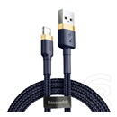 Baseus Cafule adat- és töltőkábel (USB-A dugó / Lightning 8 pin dugó, 1,5A, 2 m, sötétkék)