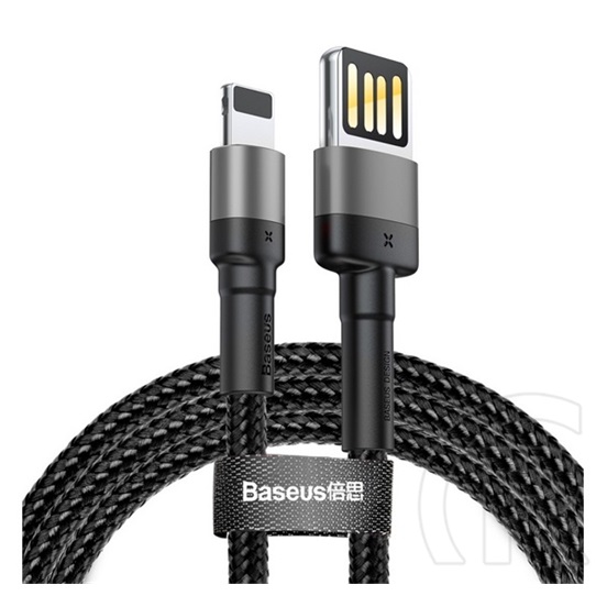 Baseus Cafule adat- és töltőkábel (USB-A dugó / Lightning 8 pin dugó, 2,4A, 1 m, fekete)