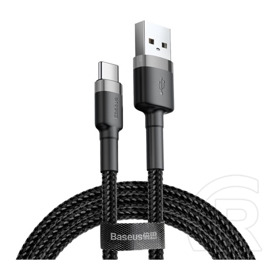 Baseus Cafule USB adat- és töltőkábel (A dugó / C dugó, 2A, 3 m, fekete/szürke)