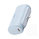 Baseus compact os vésztöltő type-c aljzat (5000mah, 20w, pd gyorstöltő, lightning csatlakozó + type-c kábel) világoskék