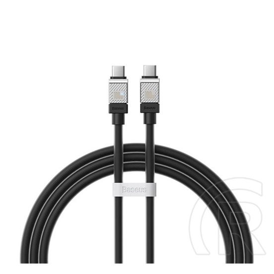 Baseus Coolplay USB adat- és töltőkábel (C dugó / C dugó, 100W, 1 m, fekete)