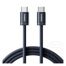 Baseus dynamic 4 adatkábel (type-c - type-c, 100w, pd gyorstöltő, cipőfűző, 200cm) fekete