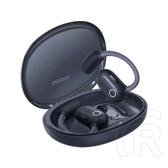 Baseus eli sport 1 bluetooth fülhallgató sztereo (v5.3, tws, mikrofon, fülre akasztható, ipx4 + töltőtok) fekete