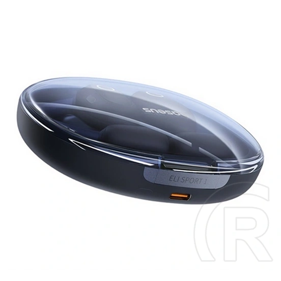 Baseus eli sport 1 bluetooth fülhallgató sztereo (v5.3, tws, mikrofon, fülre akasztható, ipx4 + töltőtok) fekete