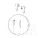 Baseus encok cz20 fülhallgató sztereo (type-c, mikrofon, felvevő gomb, hangerőszabályzó) fehér